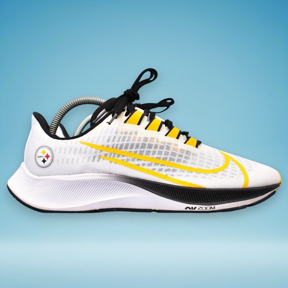 Nike Air Zoom Pegasus 37 Mens Size 8 Pittsburgh Steelers Black Yellow CZ5463-100